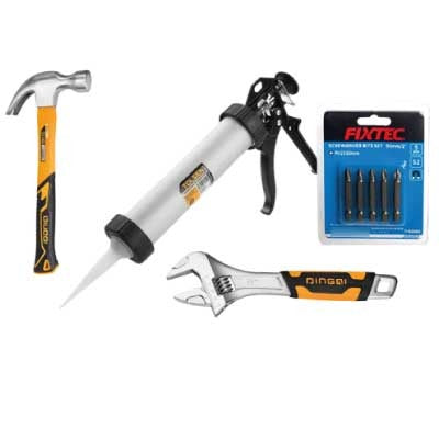 Combo de Pistola, Martillo, Puntas y Llave expansiva